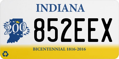 IN license plate 852EEX