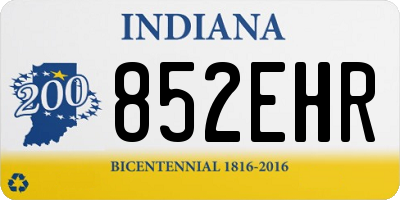 IN license plate 852EHR