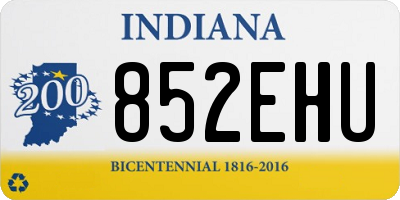 IN license plate 852EHU
