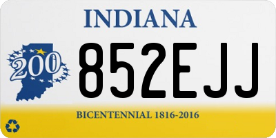 IN license plate 852EJJ