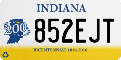 IN license plate 852EJT