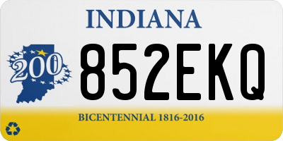 IN license plate 852EKQ