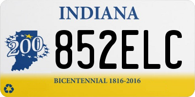 IN license plate 852ELC