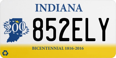 IN license plate 852ELY