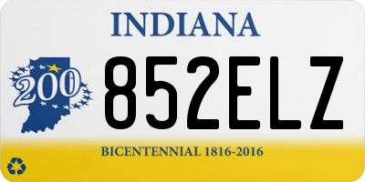 IN license plate 852ELZ