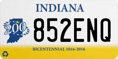 IN license plate 852ENQ