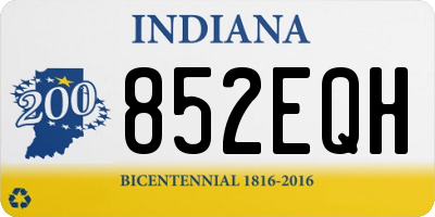 IN license plate 852EQH