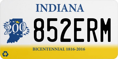 IN license plate 852ERM
