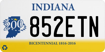 IN license plate 852ETN
