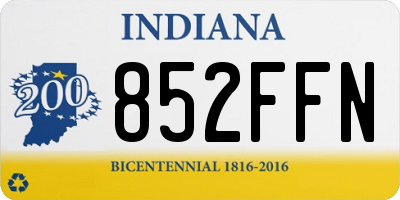IN license plate 852FFN