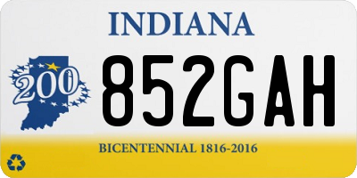 IN license plate 852GAH
