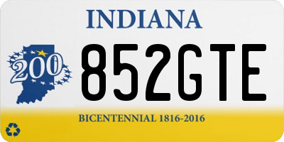 IN license plate 852GTE