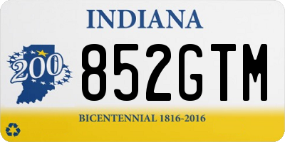 IN license plate 852GTM
