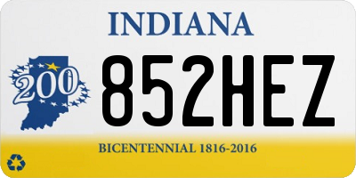 IN license plate 852HEZ