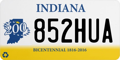 IN license plate 852HUA
