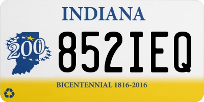 IN license plate 852IEQ