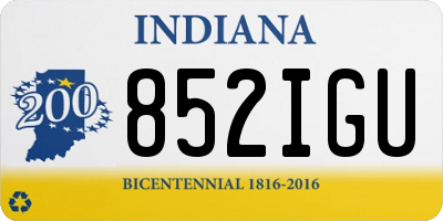 IN license plate 852IGU