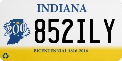 IN license plate 852ILY