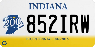 IN license plate 852IRW