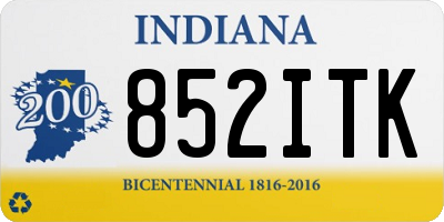 IN license plate 852ITK