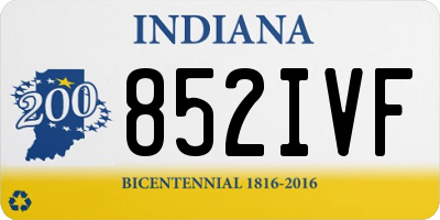 IN license plate 852IVF