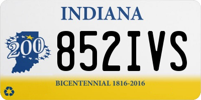 IN license plate 852IVS