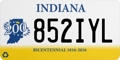 IN license plate 852IYL