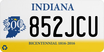 IN license plate 852JCU