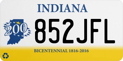 IN license plate 852JFL