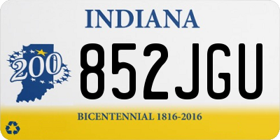 IN license plate 852JGU