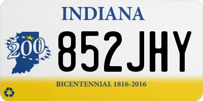 IN license plate 852JHY