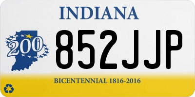 IN license plate 852JJP