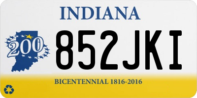 IN license plate 852JKI