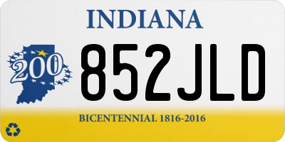 IN license plate 852JLD