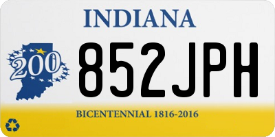 IN license plate 852JPH