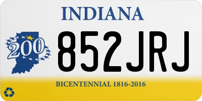 IN license plate 852JRJ