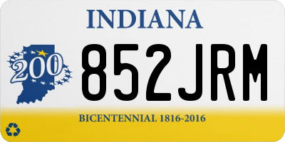 IN license plate 852JRM