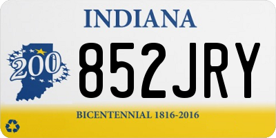 IN license plate 852JRY