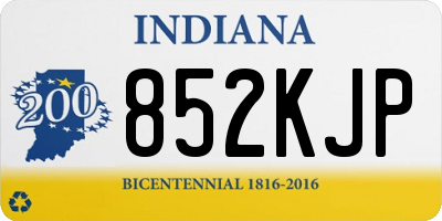 IN license plate 852KJP