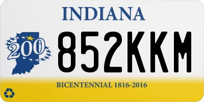 IN license plate 852KKM