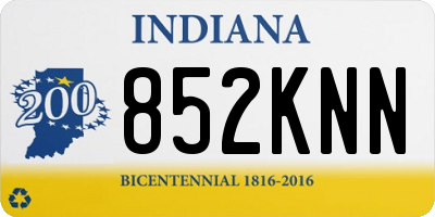 IN license plate 852KNN