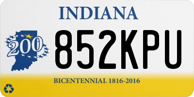 IN license plate 852KPU
