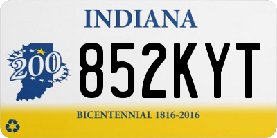 IN license plate 852KYT
