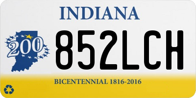 IN license plate 852LCH