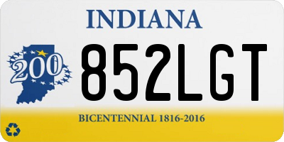 IN license plate 852LGT