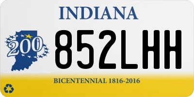 IN license plate 852LHH