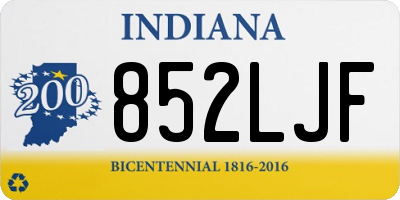 IN license plate 852LJF