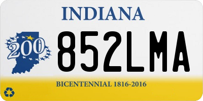 IN license plate 852LMA