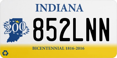 IN license plate 852LNN