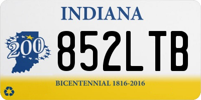 IN license plate 852LTB